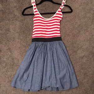Striped and jean dress!
